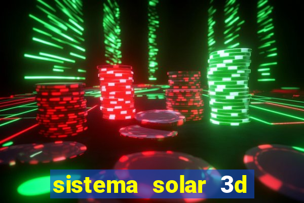 sistema solar 3d em movimento